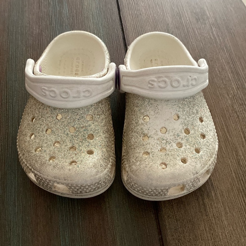Toddler Sparkly Crocs